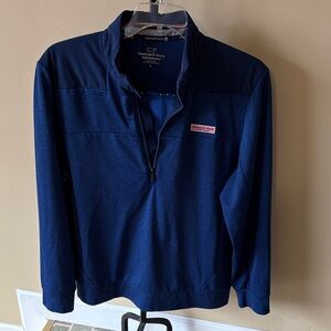 Vineyard Vines Blue Half-Zip Pullover large